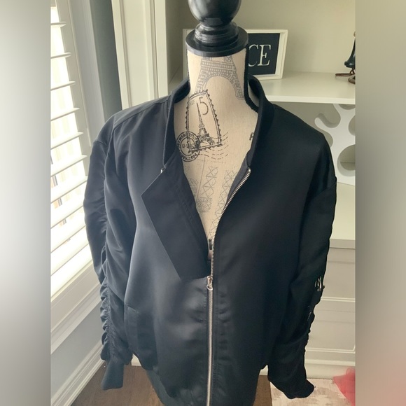 KOLLAR CLOTHING BLIGO Bomber Jacket Black Men’s Size Extra Large Like New - Picture 14 of 16